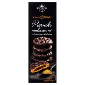 Kopernik Z serca fabryki Pierniki nadziewane w deserowej czekoladzie smak morelowy 145 g