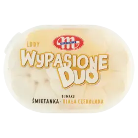 Mlekovita Wypasione Duo Lody o smaku śmietanka biała czekolada 1 l