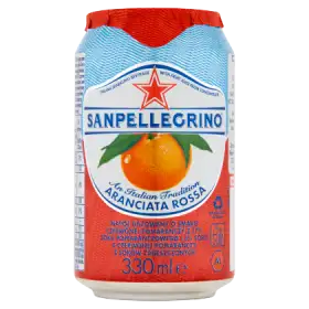 Sanpellegrino Aranciata Rossa Napój gazowany o smaku czerwonej pomarańczy 330 ml