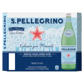 S.Pellegrino Naturalna woda mineralna gazowana 15 x 750 ml