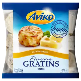 Aviko Premium Gratiny ziemniaczane z serem ementaler i śmietanką 1,5 kg
