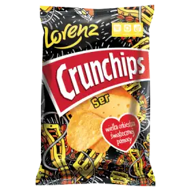 Crunchips Chipsy ziemniaczane o smaku serowym 140 g