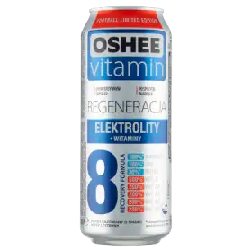 Oshee Vitamin Regeneracja Napój gazowany o smaku mięty i cytryny 500 ml