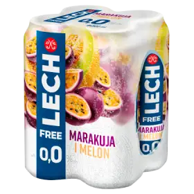 Lech Free Piwo bezalkoholowe marakuja i melon 4 x 500 ml