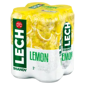 Lech Shandy Lemon Piwo z lemoniadą 4 x 500 ml