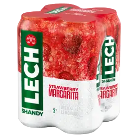 Lech Shandy Strawberry Margarita Piwo z lemoniadą 4 x 500 ml