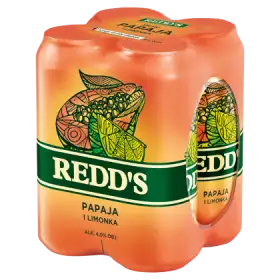 Redd's Piwo smak papaja i limonka 4 x 0,5 l