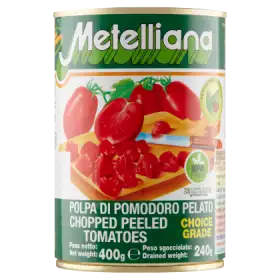 Metelliana Pomidory bez skórki kostka 400 g