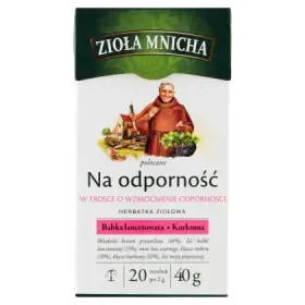 Zioła Mnicha Herbatka ziołowa na odporność  40 g (20 x 2 g)