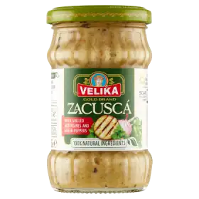 Velika Zacuska Pasta warzywna z grillowanego bakłażana i grillowanej zielonej papryki 245 g
