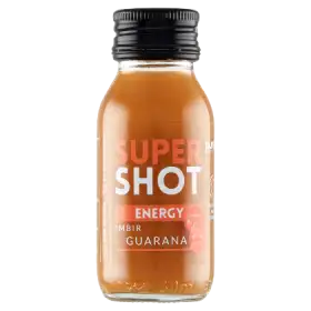 Purella Superfoods Supershot Energy Napój niegazowany imbir + guarana 60 ml