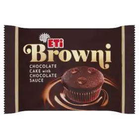 Eti Browni Babeczka z czekoladą i nadzieniem czekoladowym 45 g