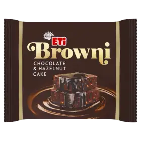Eti Browni Ciasto z czekoladą i kawałkami orzechów laskowych 200 g