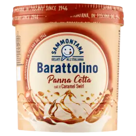 Sammontana Barattolino Lody o smaku Panna Cotta z nadzieniem karmelowym 800 ml