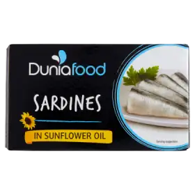Dunia Food Sardynki w oleju słonecznikowym 125 g