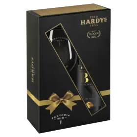 Hardys Brave New World Black Shiraz Wino czerwone półwytrawne australijskie 750 ml i kieliszek