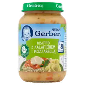 Gerber Risotto z kalafiorem i mozzarellą po 8 miesiącu 190 g