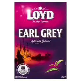 Loyd Earl Grey Herbata czarna aromatyzowana 120 g (80 x 1,5 g)