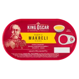King Oscar Filety z makreli w oleju 160 g