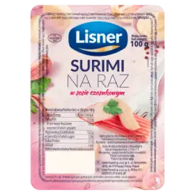 Lisner Surimi na raz w sosie czosnkowym 100 g