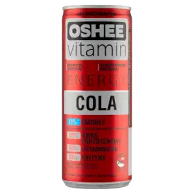 Oshee Vitamin Energy Cola Napój gazowany o smaku coli 250 ml