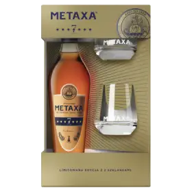 Metaxa 7 Stars Brandy 700 ml i 2 szklanki