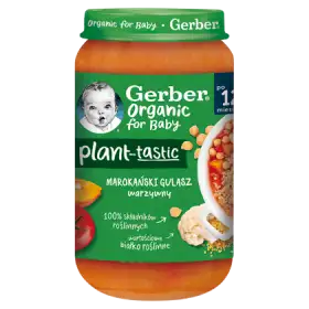 Gerber Organic Plant-tastic Marokański gulasz warzywny dla dzieci po 12. miesiącu 250 g