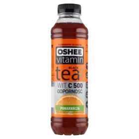 Oshee Vitamin Black Tea Niegazowany napój herbaciany o smaku pomarańczowym 555 ml