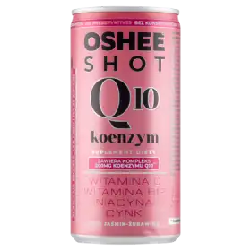 Oshee Shot Koenzym Q10 Suplement diety napój niegazowany smak jaśmin-żurawina 200 ml