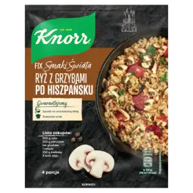 Knorr Fix Smaki Świata Ryż z grzybami po hiszpańsku 33 g
