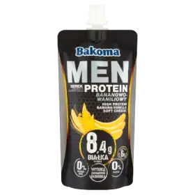 Bakoma Men Serek z wysoką zawartością protein bananowo-waniliowy 120 g
