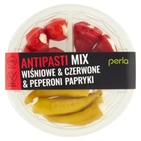 Perla Antipasti Mix Papryki wiśniowe & czerwone & peperoni 210 g