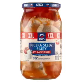 SEKO Beczka śledzi Filety po kaszubsku 800 g