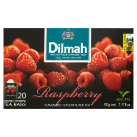 Dilmah Cejlońska czarna herbata z aromatem maliny 40 g (20 torebek)