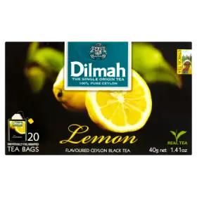 Dilmah Cejlońska czarna herbata z aromatem cytryny 40 g (20 torebek)