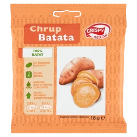 Crispy Natural Suszone chipsy z batata 18 g