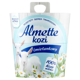 Almette Kozi Puszysty serek twarogowy śmietankowy 135 g