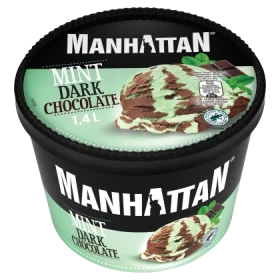 Manhattan Lody z czekoladą gorzką i lody o smaku miętowym 1400 ml