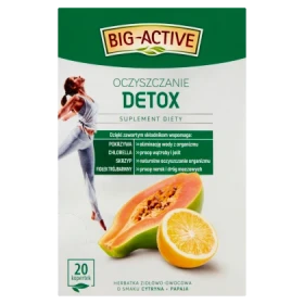 Big-Active Detox oczyszczanie Suplement diety herbatka ziołowo-owocowa 40 g (20 x 2 g)