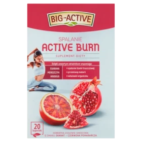 Big-Active Active Burn spalanie Suplement diety herbatka ziołowo-owocowa 40 g (20 x 2 g)