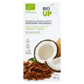 Bio Up Ekologiczna czekolada kuwertura kokosowa wegańska 80 g