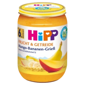 HiPP BIO Mango z bananem i kaszką manną od 6. miesiąca 190 g