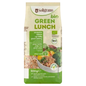 Soligrano Bio Green Lunch Soczewica zielona ryż biały groch zielony 500 g