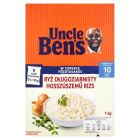 Uncle Ben's Ryż długoziarnisty 1 kg (8 torebek)