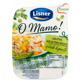 Lisner O Mamo! Sałatka wegetariańska z białą kapustą 150 g