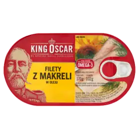 King Oscar Filety z makreli w oleju 170 g