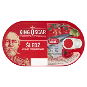 King Oscar Śledź w sosie pomidorowym 170 g