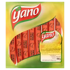 Yano Hot Dog Parówki z kurcząt 500 g