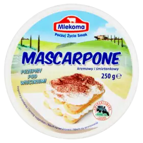 Mlekoma Mascarpone kremowy i śmietankowy 250 g