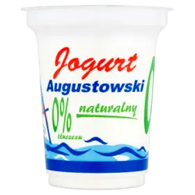 Mlekpol Jogurt Augustowski naturalny 0% tłuszczu 350 g